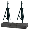 2x Speakerstatief in flightbag