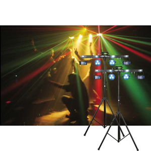 Licht set 1 | 2x QFX multi-effect fourbar 45W LED
