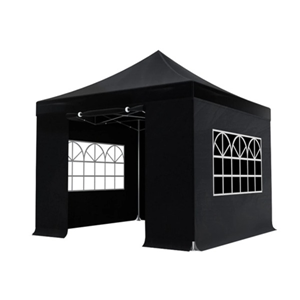 Easy up partytent 3x3m zwart huren bij PartyHuren 2