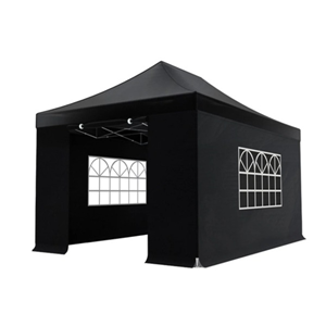 Easy up partytent 3x4,5m zwart huren bij PartyHuren