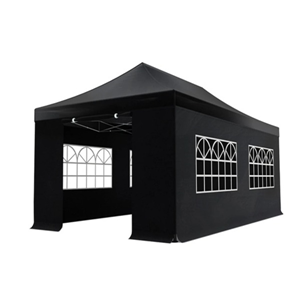 Easy up partytent 3x6m zwart huren bij PartyHurne
