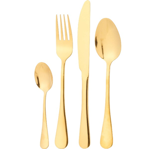 Tafelset bestek goud