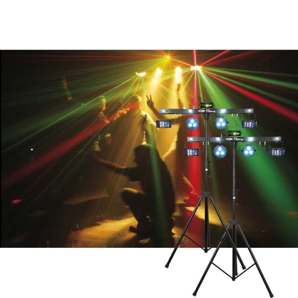 Licht set 1 | 2x QFX multi-effect fourbar 45W LED