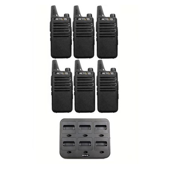 Portofoonset basic 6 stuks huren bij PartyHuren